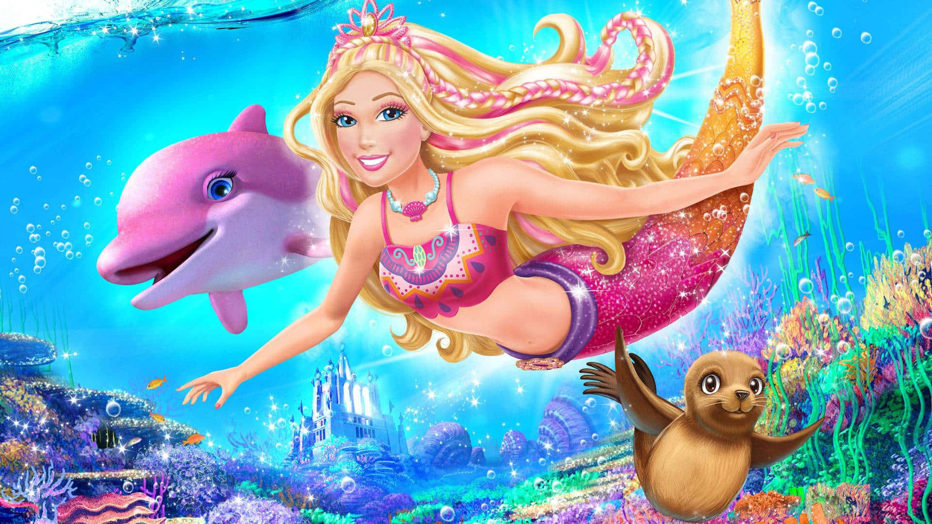 Barbie Bir Denizkızı Masalı 2 Sevimli Posteri Duvar Kağıdı