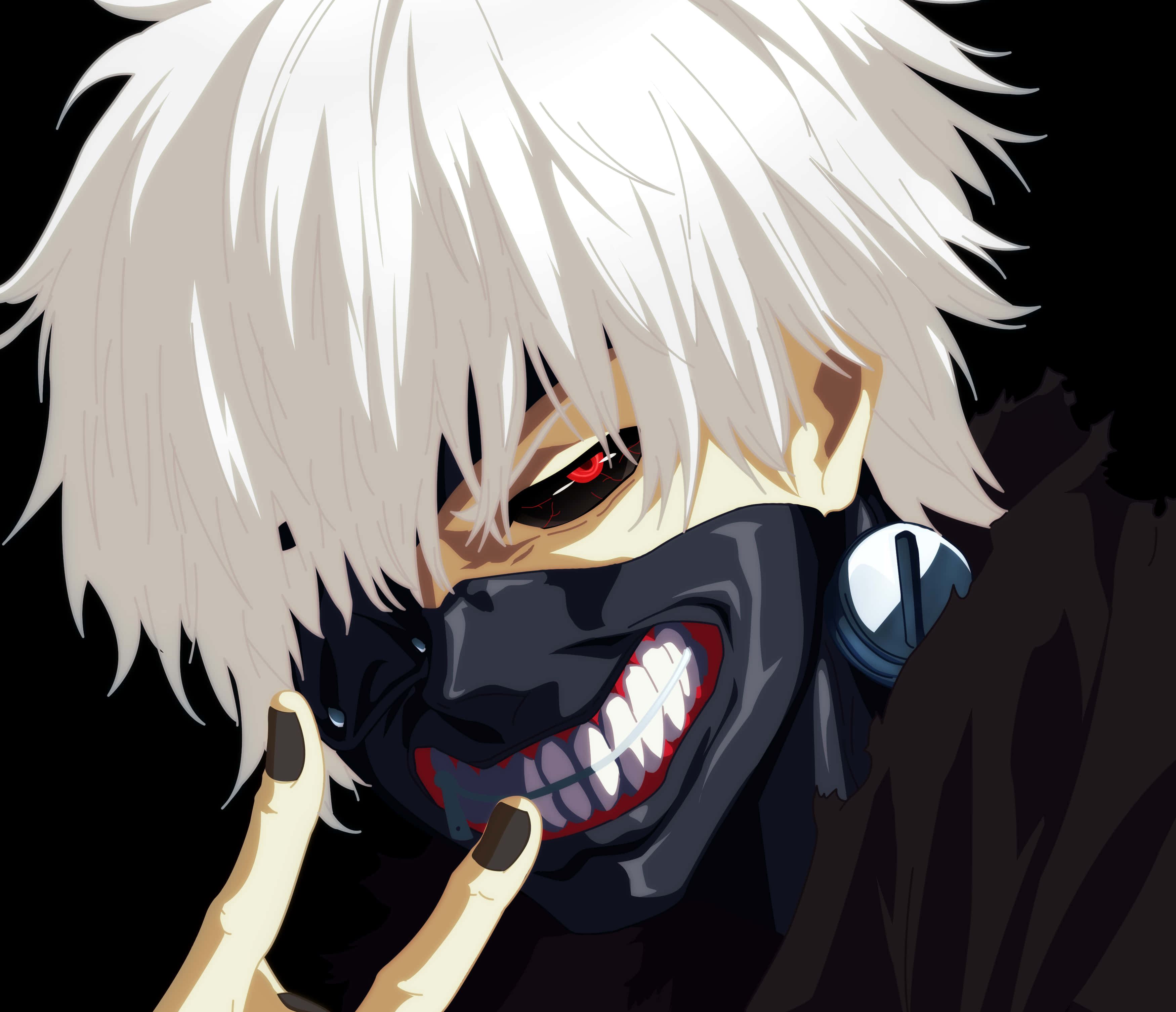 Barış İşareti Yapan Kaneki PFP Duvar Kağıdı