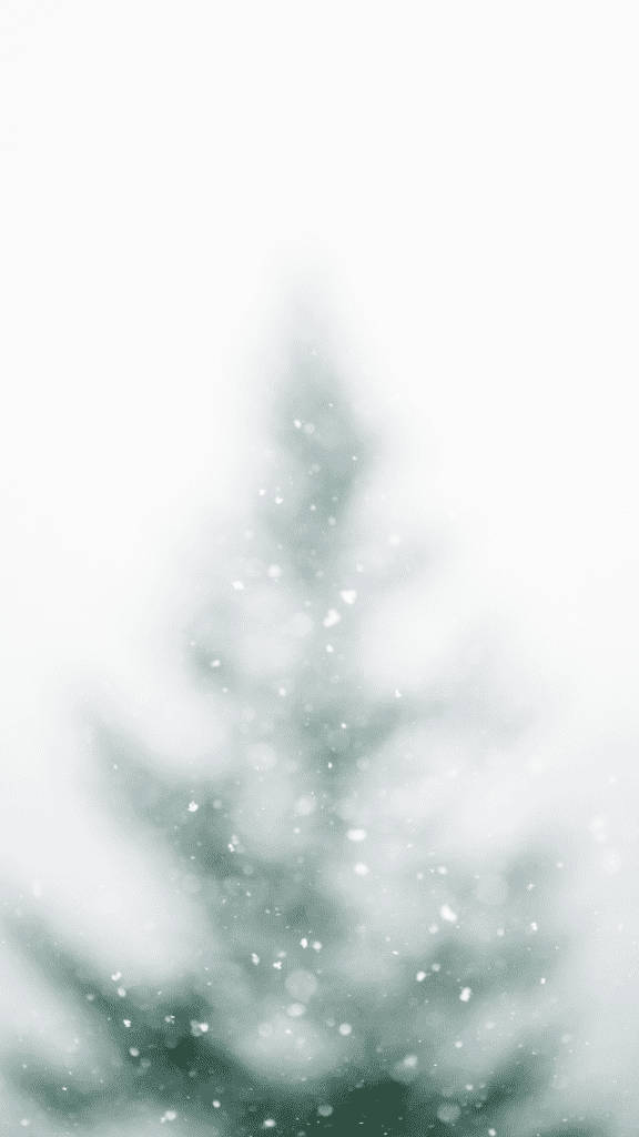 Basit Bulanık Noel Ağacı ve Kar Duvar Kağıdı