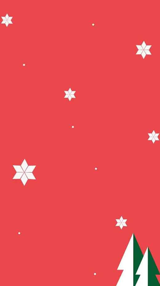 Basit Kırmızı Noel Yıldızları Duvar Kağıdı