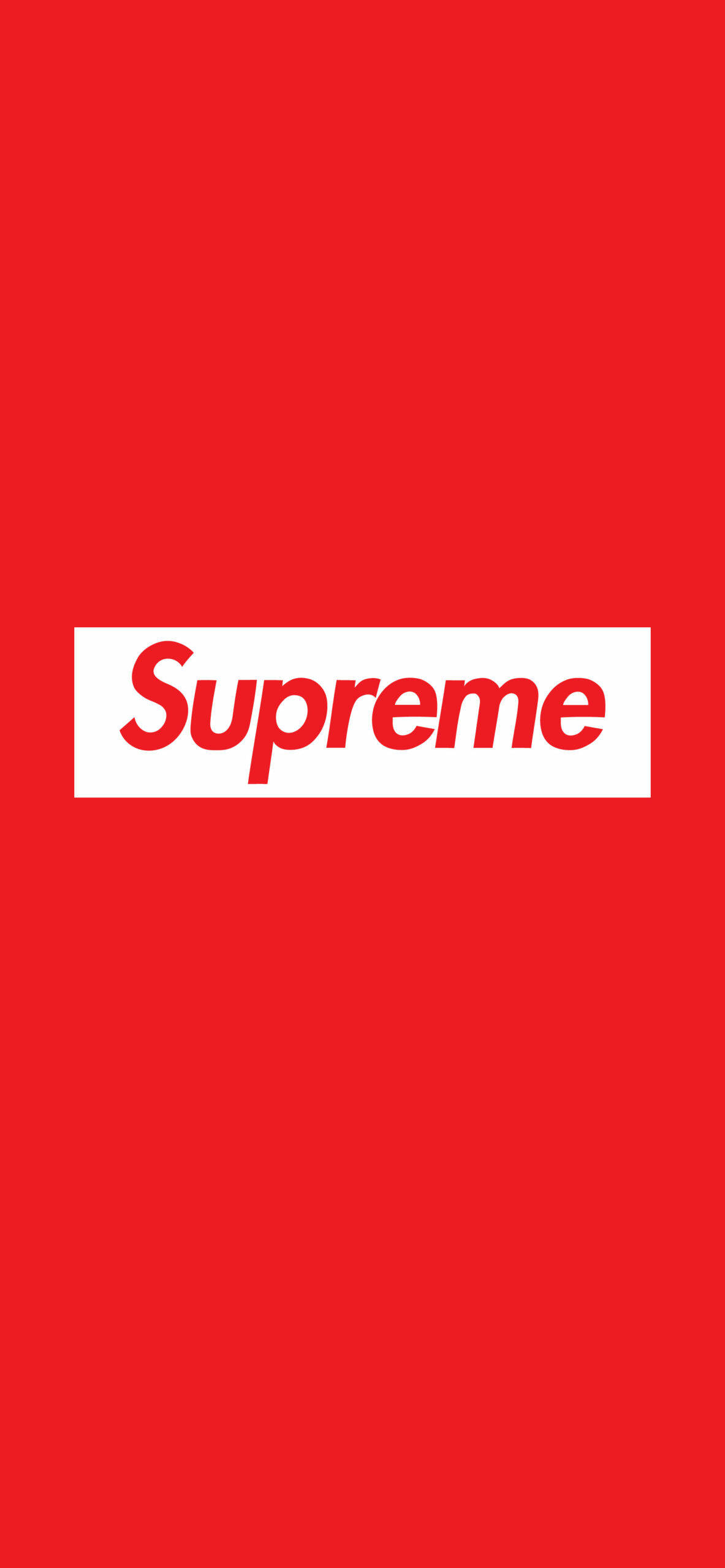 Basit Kırmızı Supreme Duvar Kağıdı