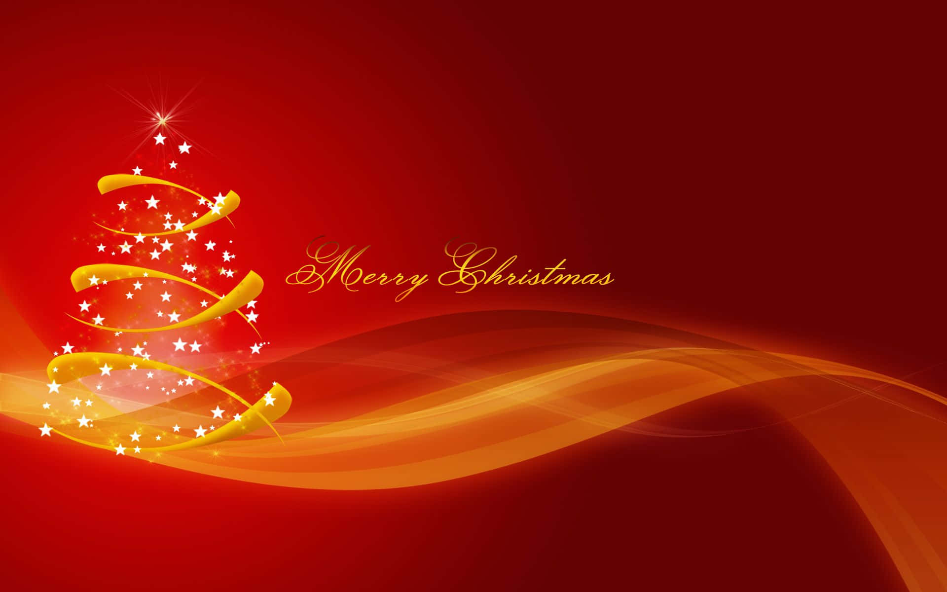 Basit Kırmızı ve Altın Rengi Noel iPad Duvar Kağıdı