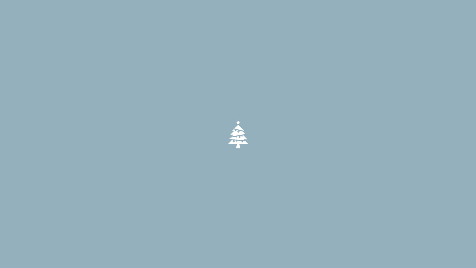 Basit Minik Beyaz Noel Ağacı iPad Duvar Kağıdı