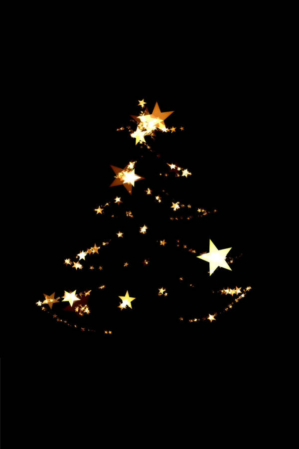 Basit Noel Ağacı Işıkları Duvar Kağıdı