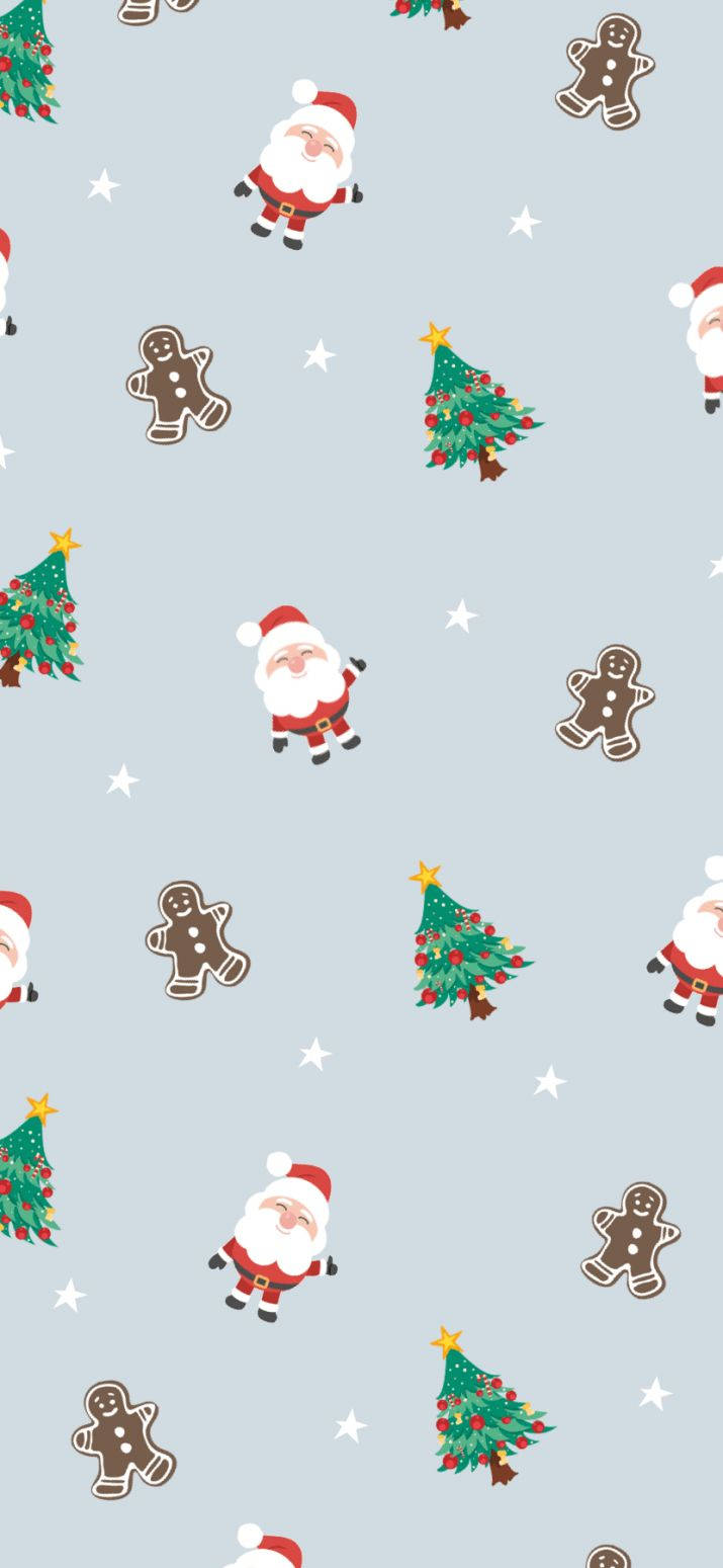 Basit Noel Babalı Noel Duvar Kağıdı