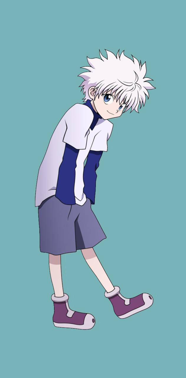 Basit Sevimli Killua Anime Çocuk Duvar Kağıdı