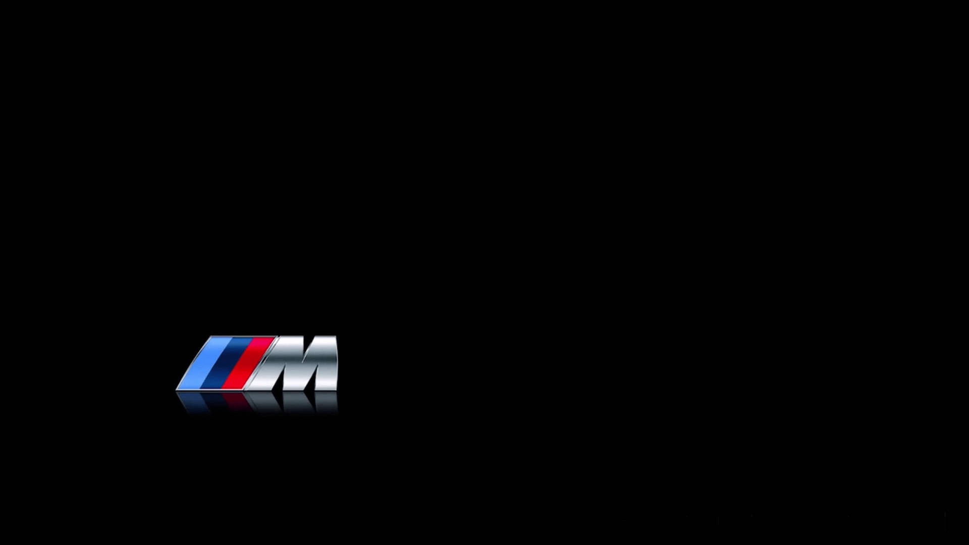 Basit Siyah BMW M Logosu Duvar Kağıdı