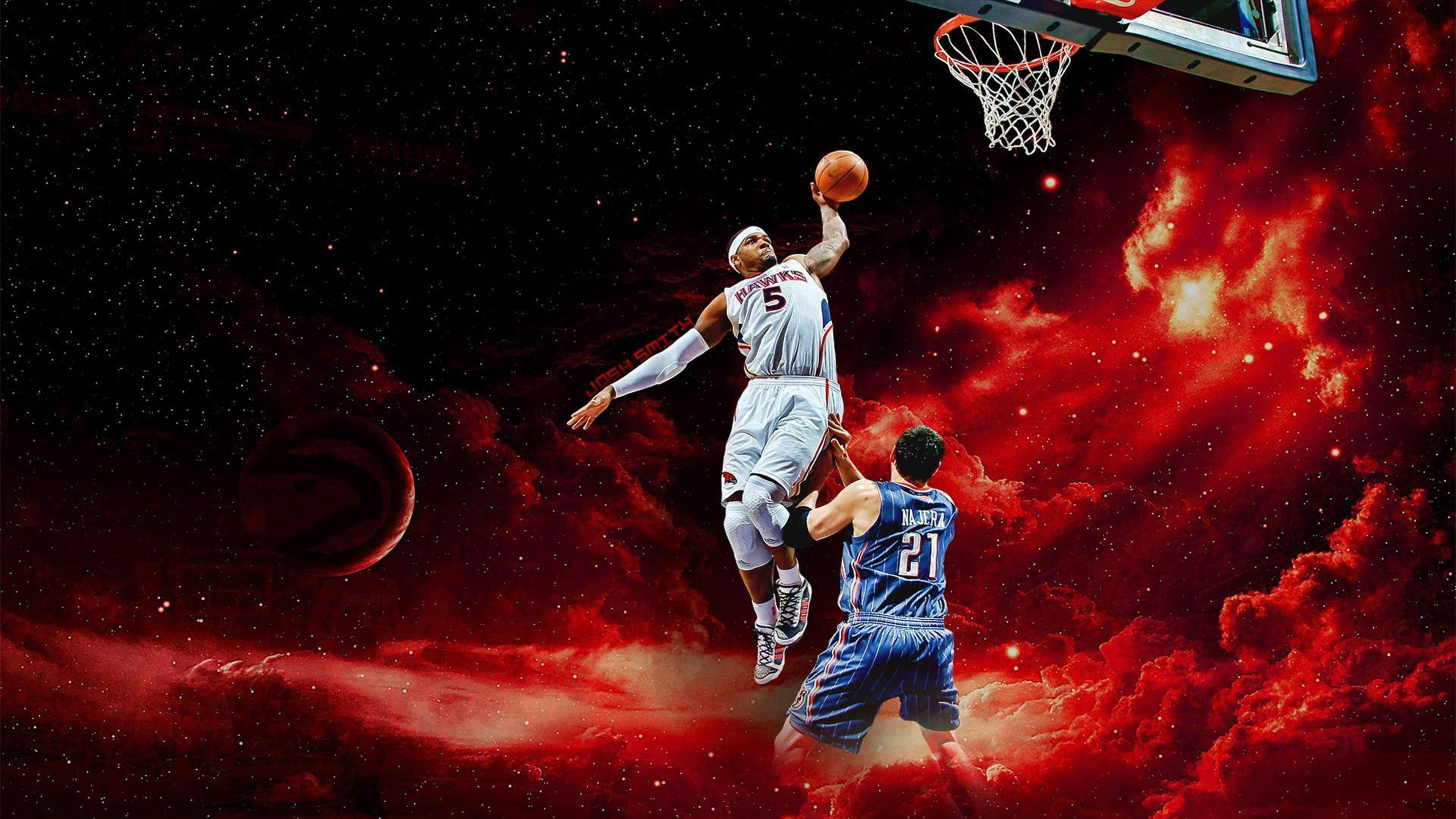Basketbol Sporunda Aksiyon 4K Duvar Kağıdı