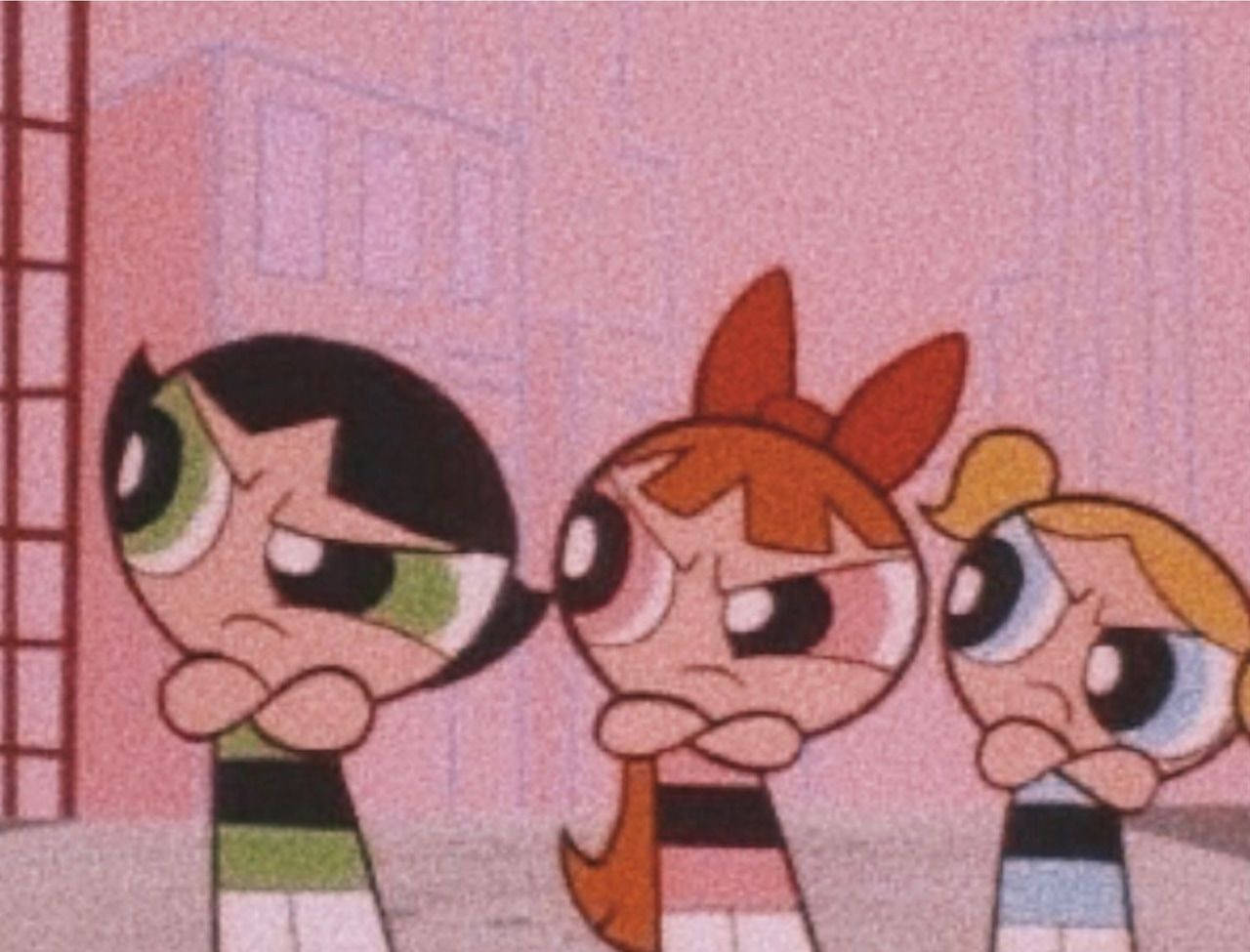 Başlık: Powerpuff Girls Duvar Kağıdına Sahip Indie Estetik Dizüstü Bilgisayar Duvar Kağıdı