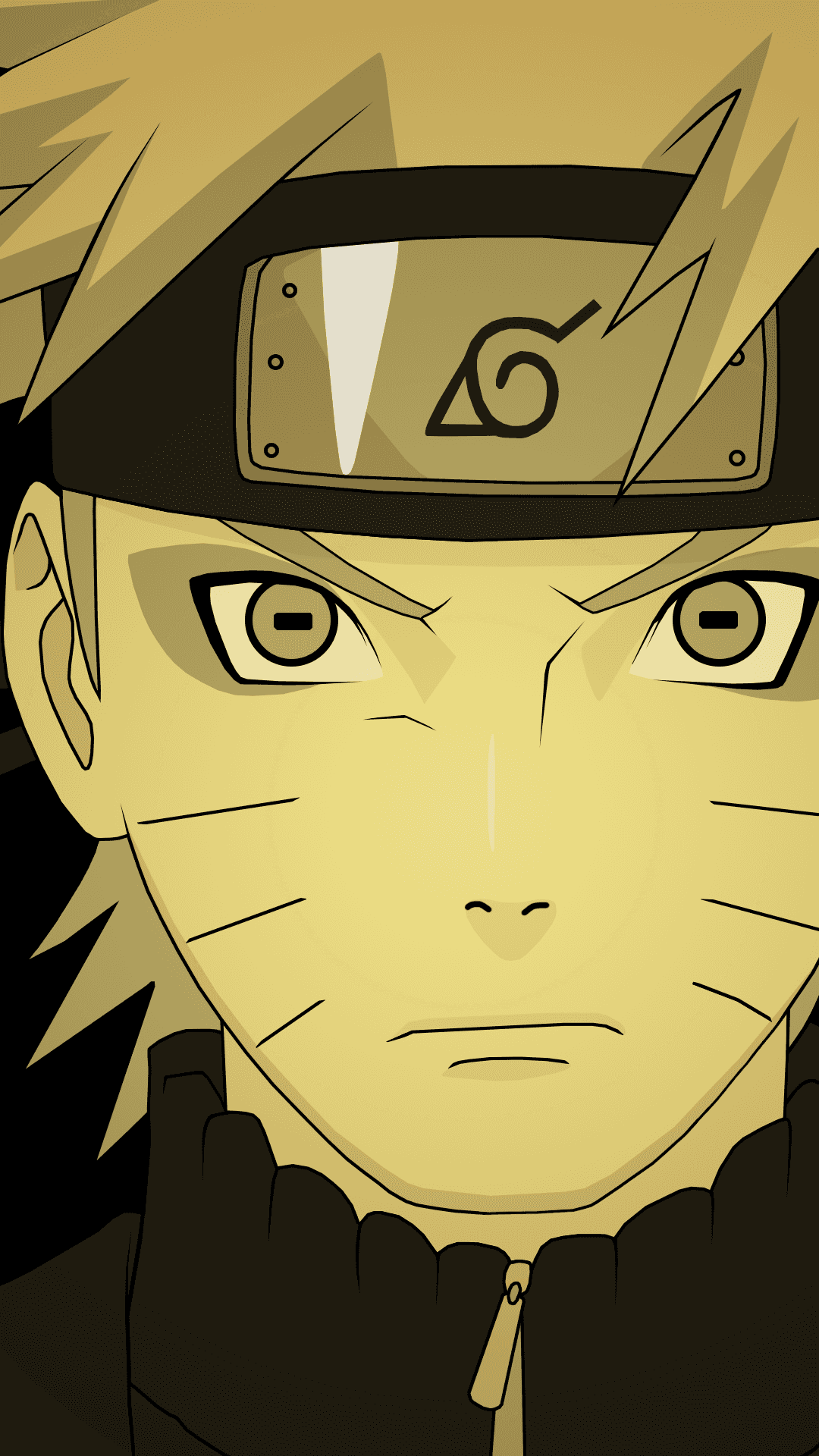 Başlık: Uzumaki Naruto'nun Keskin Bakışları Duvar Kağıdı
