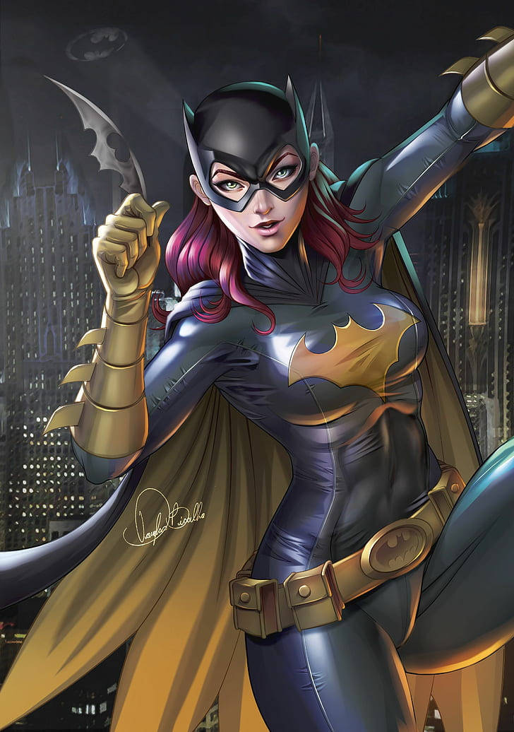 Batgirl Batman Arkham Knight İçin Poz Veriyor iPhone Duvar Kağıdı