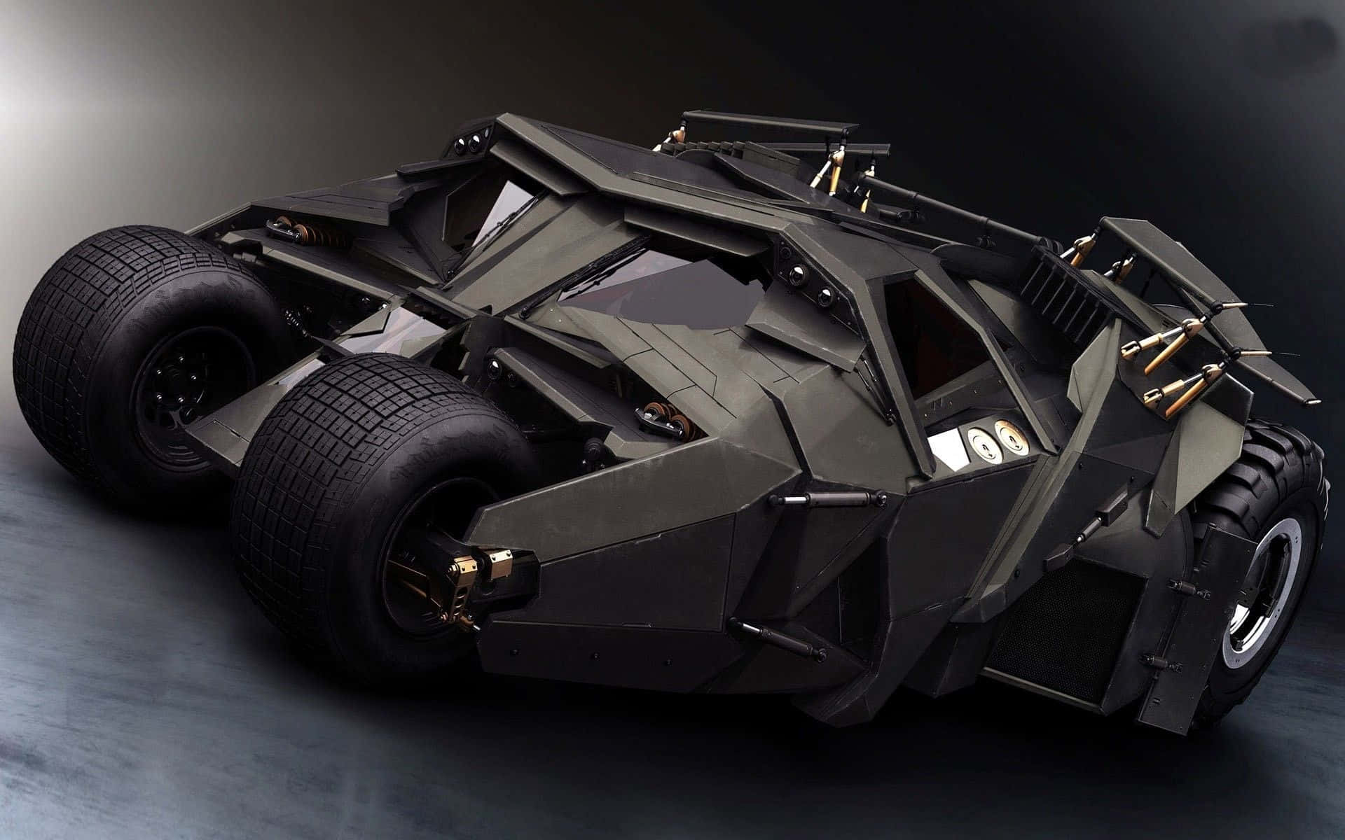 Batman Arabası Metalik Parçalar Duvar Kağıdı