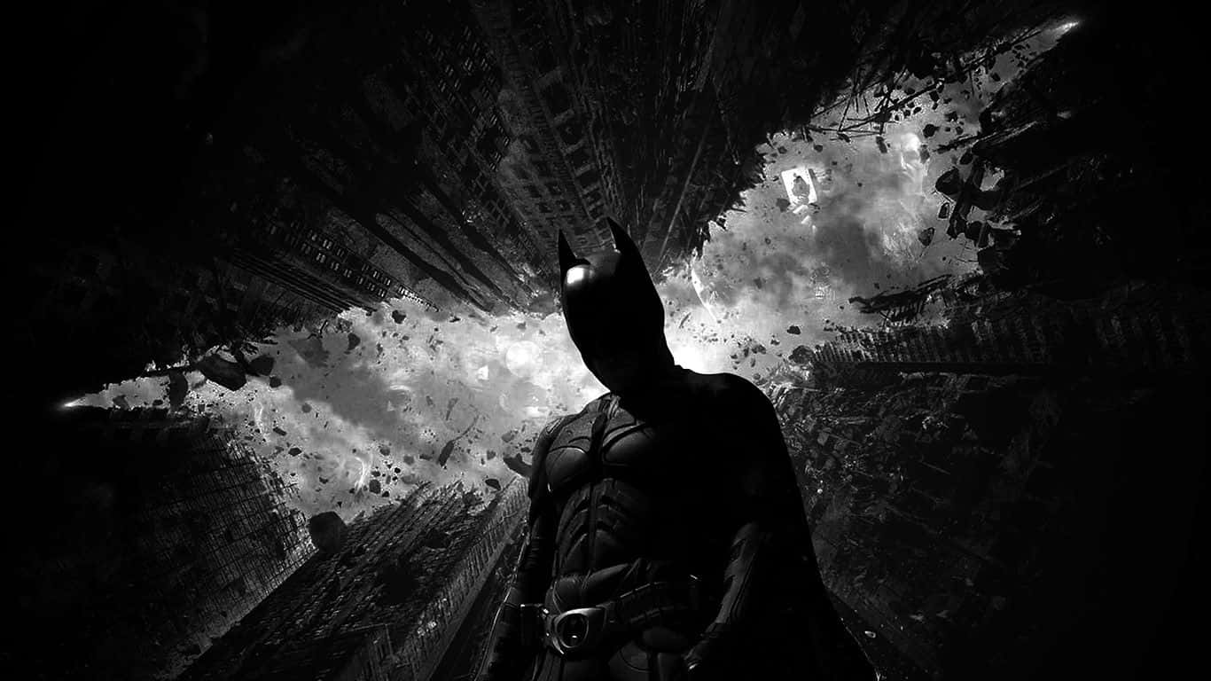 Batman Dizüstü Bilgisayar Düşük Açılı Dijital Sanat Duvar Kağıdı