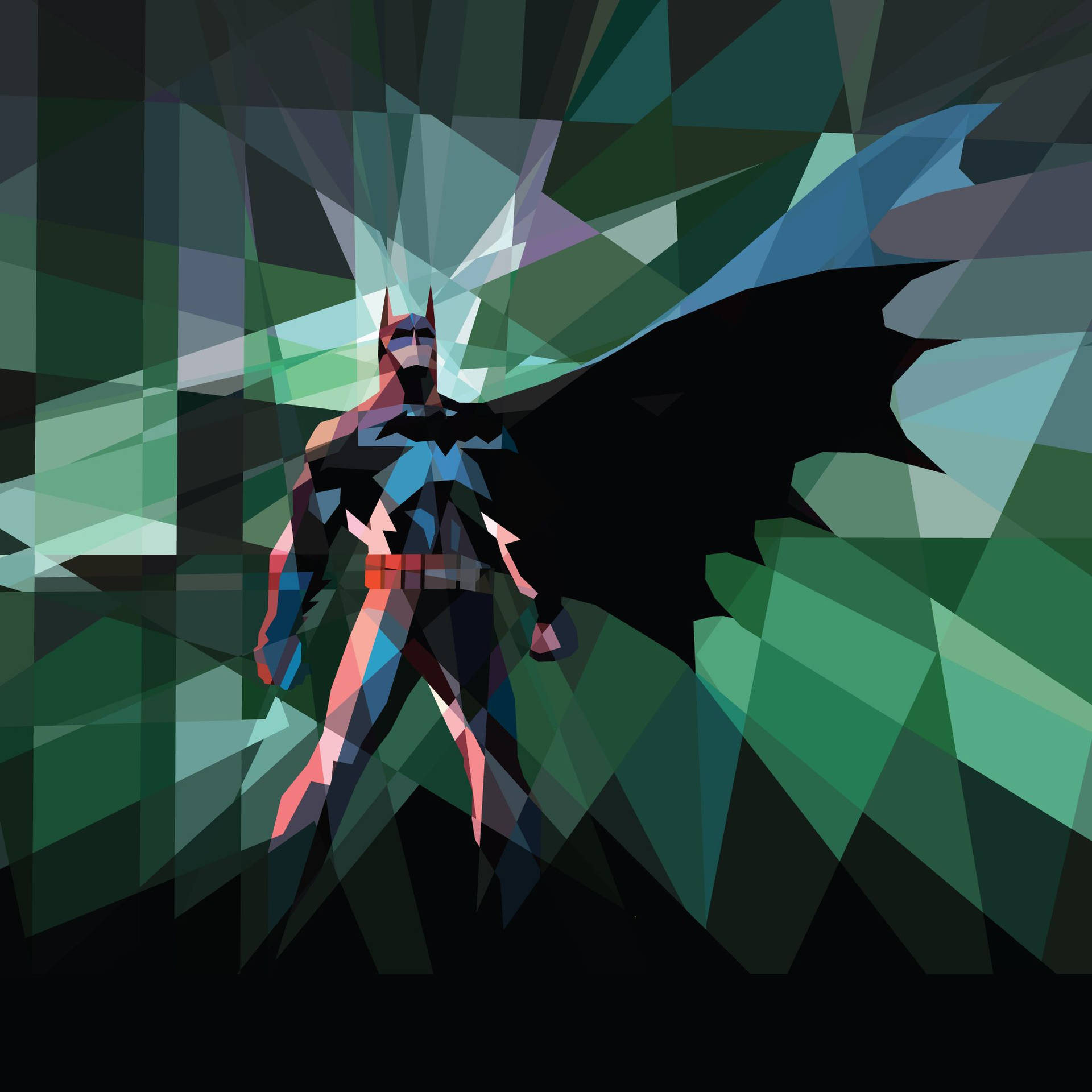Batman geometrik sanat duvar kağıdı