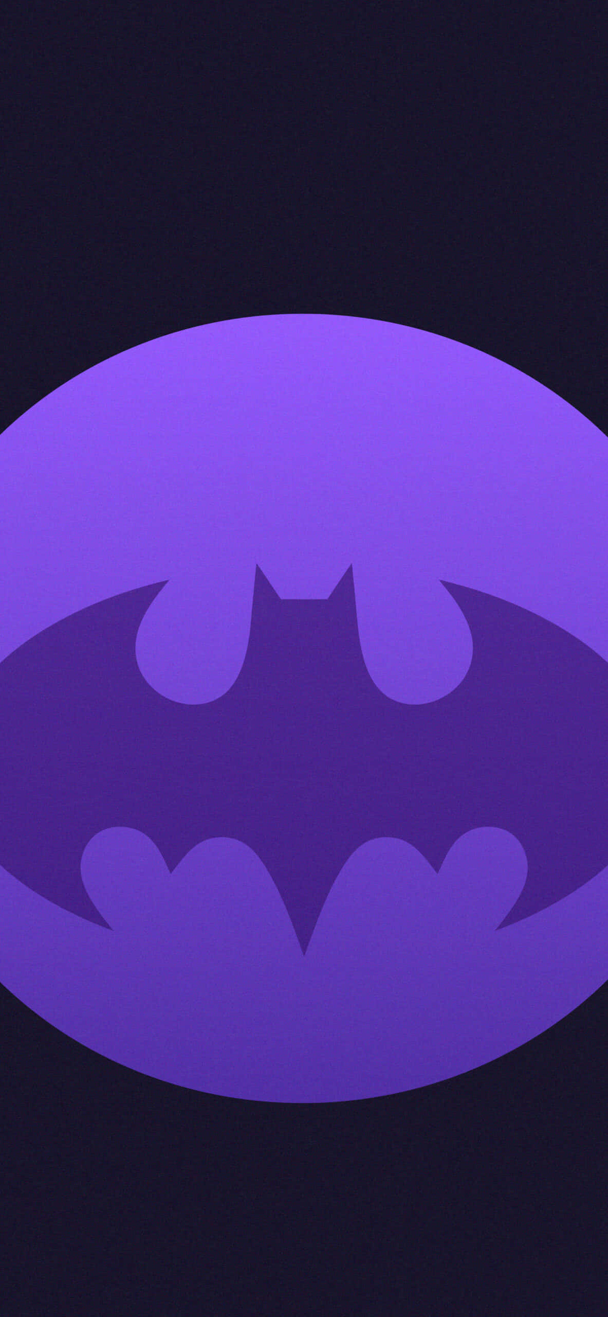 Batman Logosu Eflatun Arkaplan Duvar Kağıdı