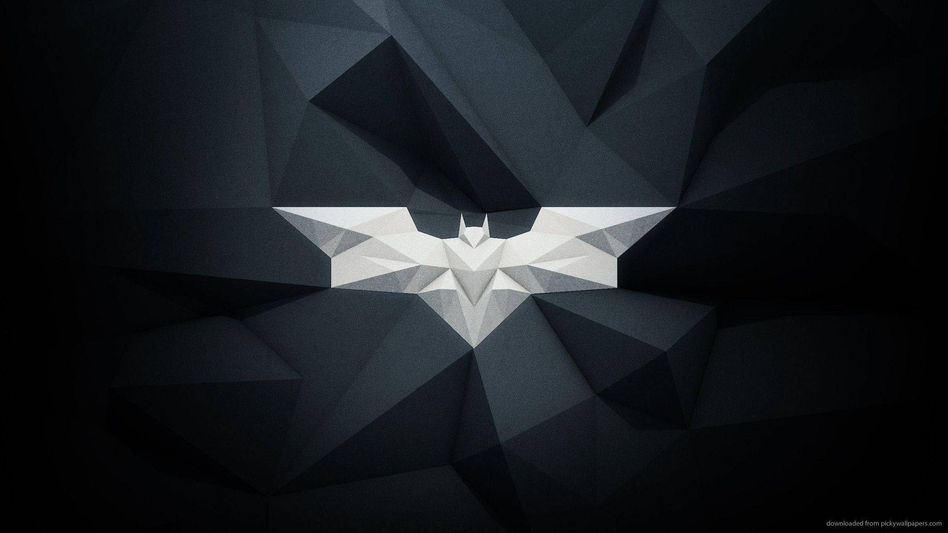 Batman logosu poligon sanatı duvar kağıdı