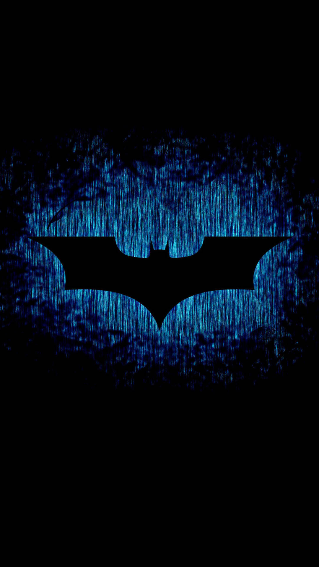 Batman mavi ışıltılı logo duvar kağıdı