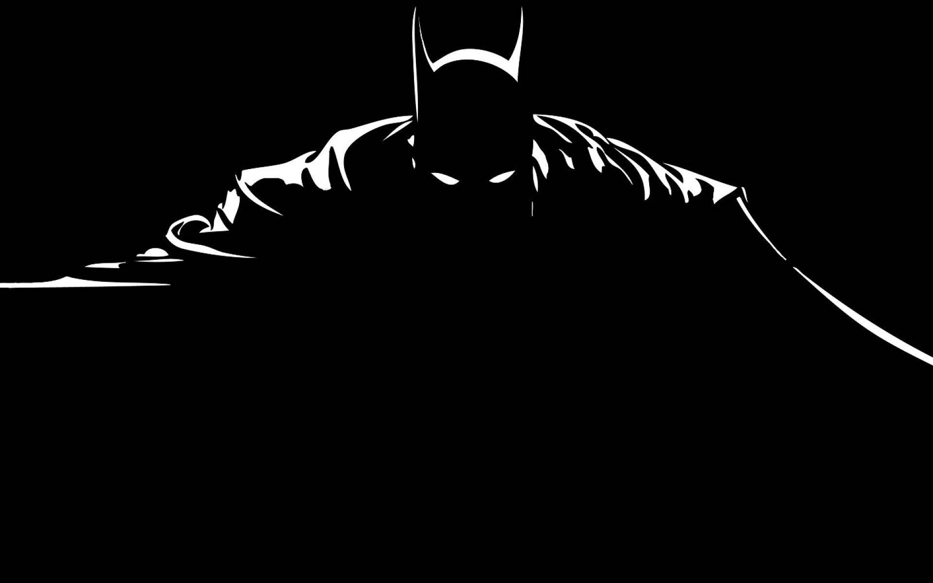 Batman pelerini minimalist sanat duvar kağıdı
