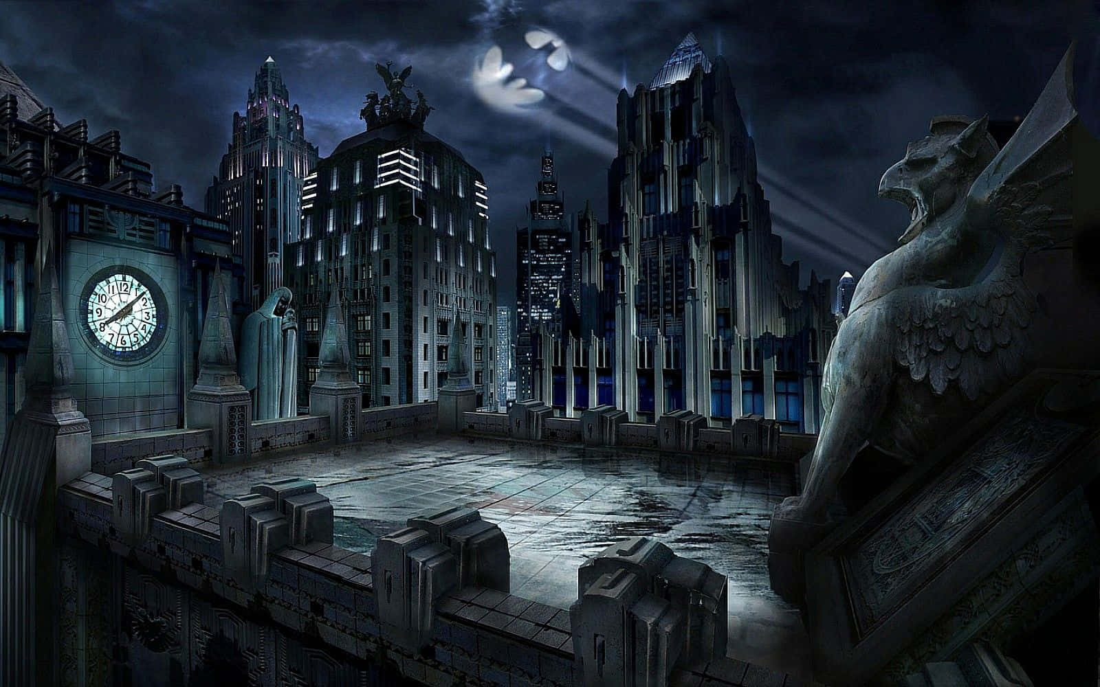 batman şehir duvar kağıdı - duvar kağıtları Duvar Kağıdı