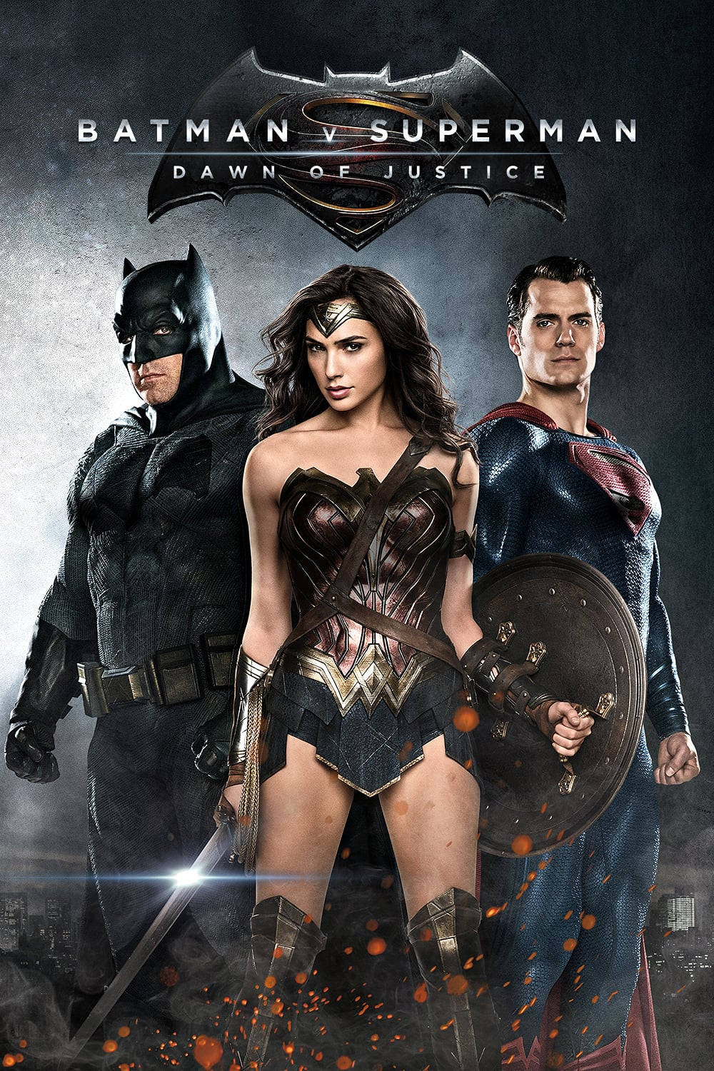 Batman V Superman: Adaletin Şafağı Afişi Wonder Woman ile Duvar Kağıdı