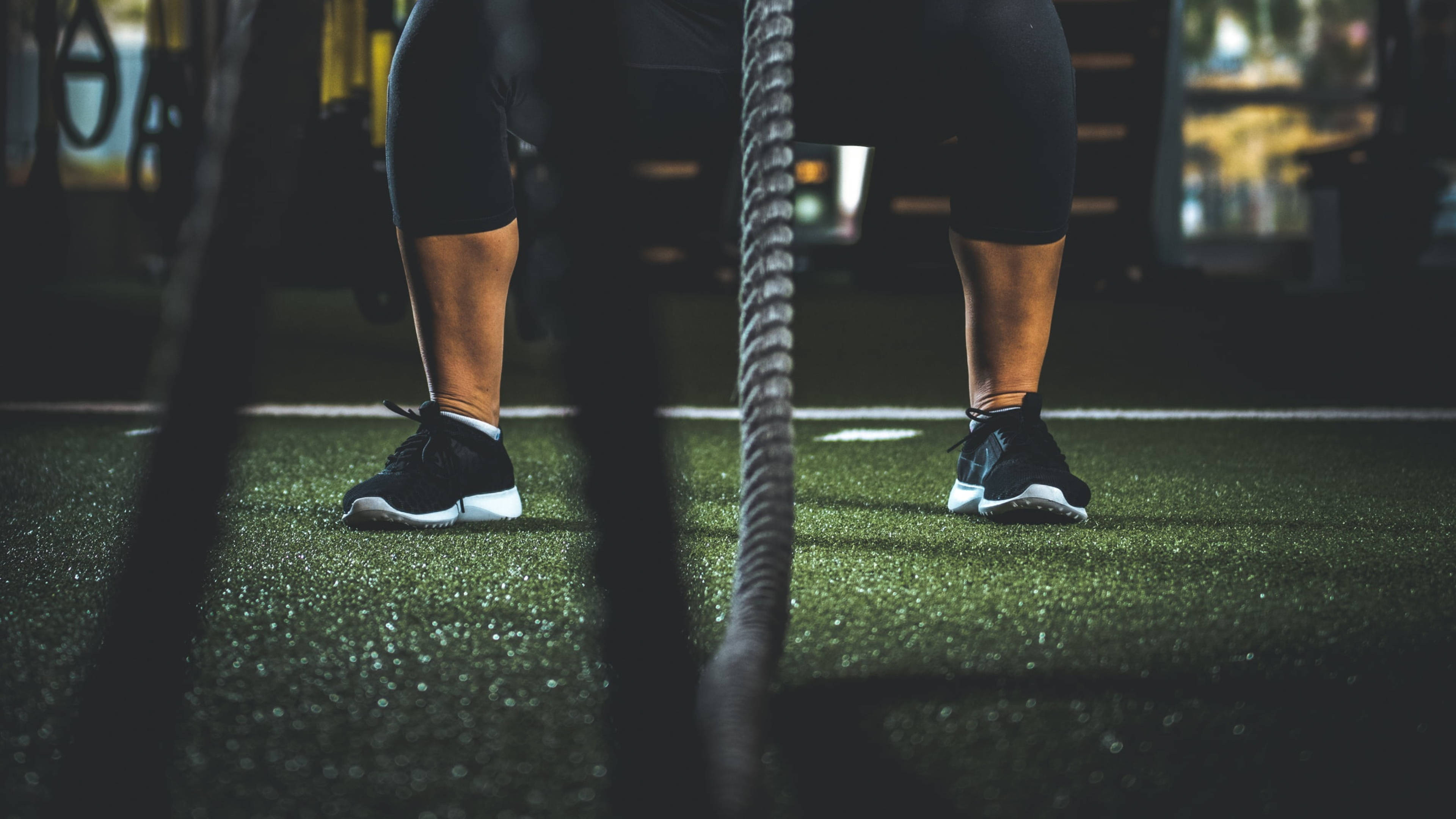Battle Rope Spor Salonu Antrenmanı Duvar Kağıdı