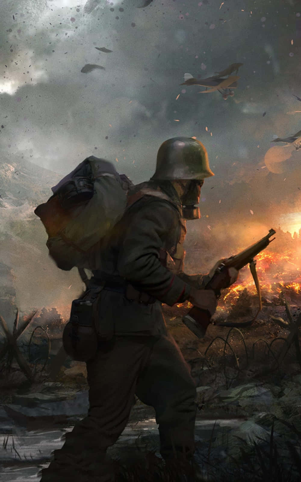 Battlefield Telefon ile savaşı tamamen yeni bir seviyede deneyimleyin Duvar Kağıdı