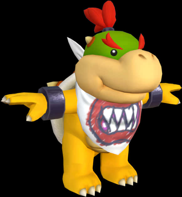 Bebek Bowser Karakter Renderı Duvar Kağıdı