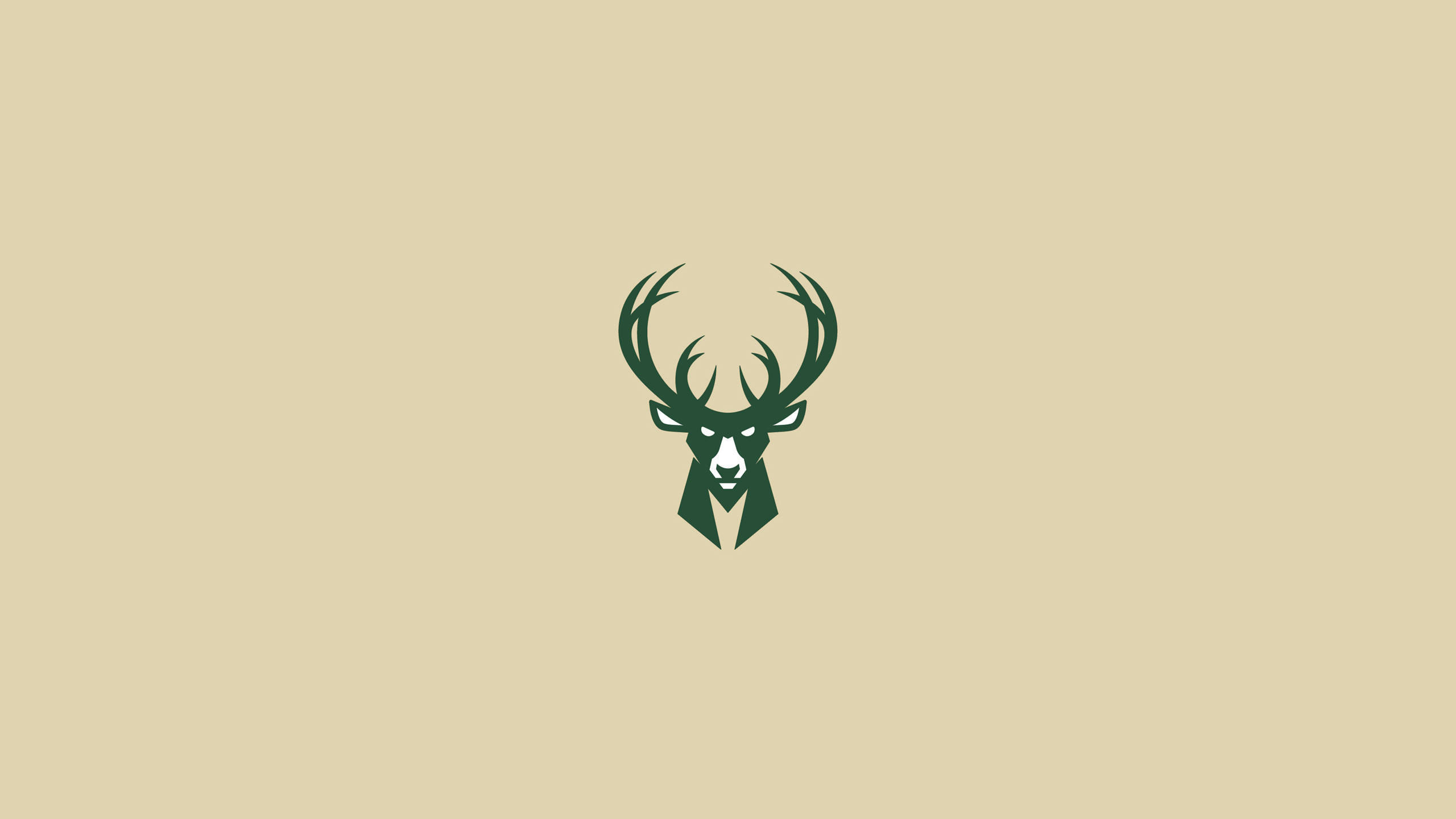 Bej Minimalist Arkaplanda Logo Duvar Kağıdı