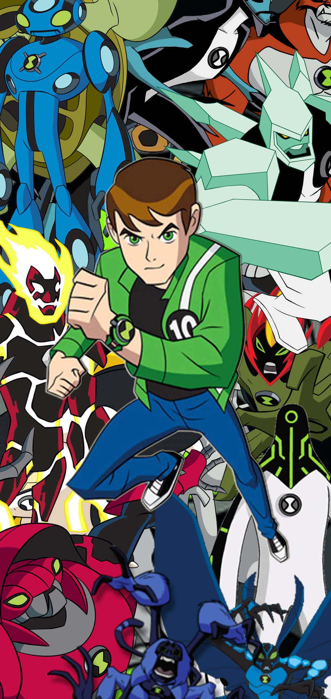 Ben 10 cesaret ve güçle dimdik ayakta Duvar Kağıdı