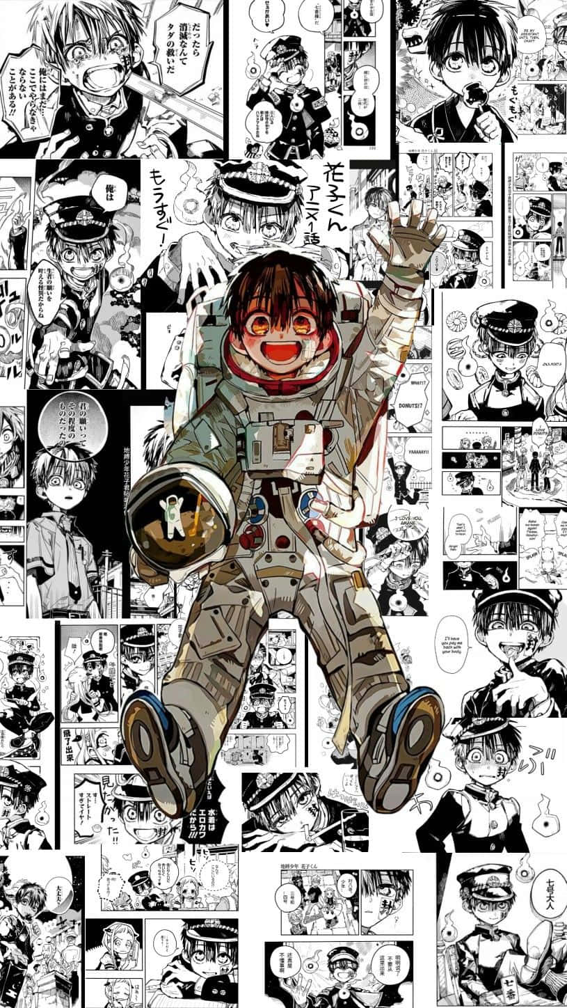 Benzersiz ve Etkileyici Renk Paletinde Manga Paneli Duvar Kağıdı