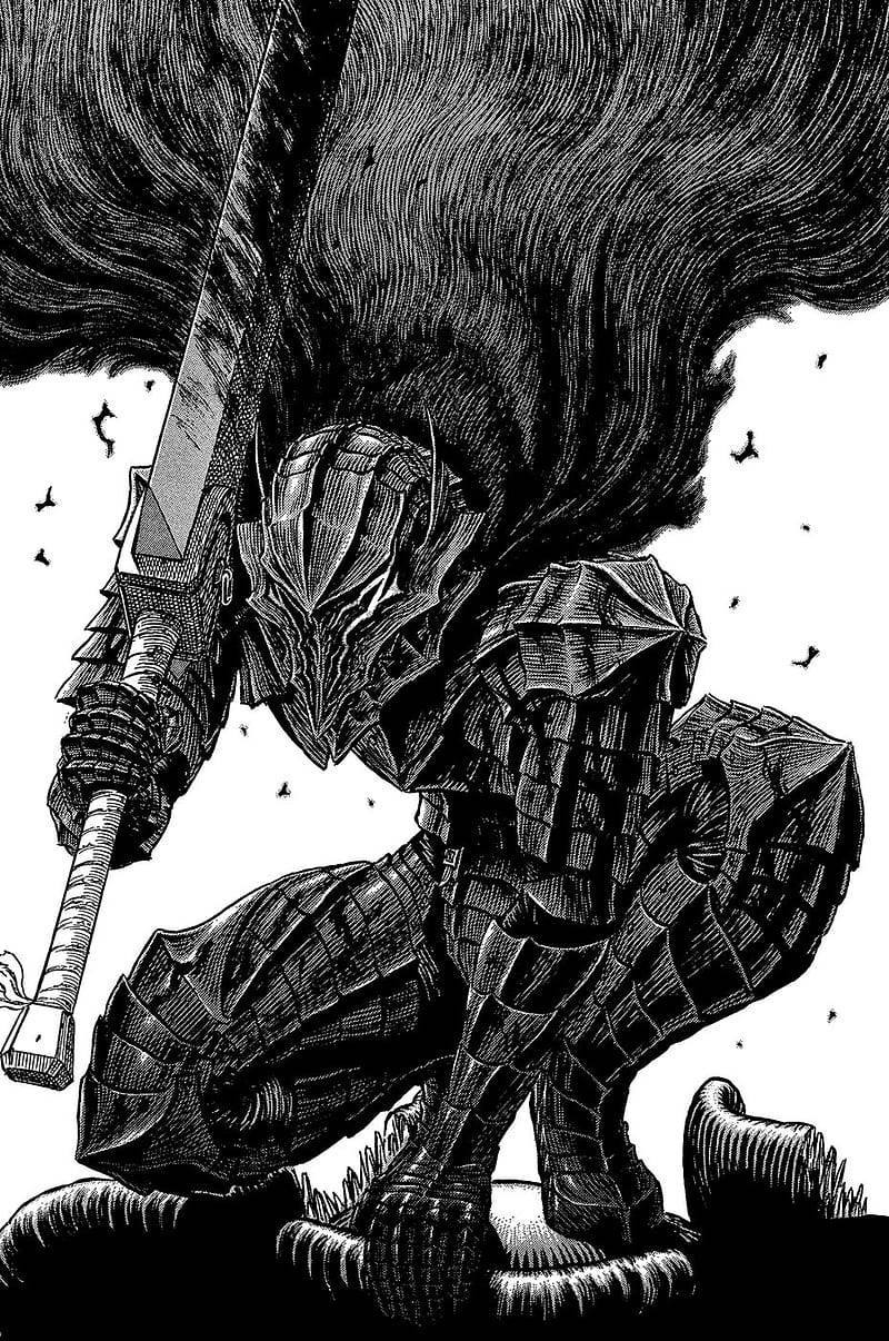 Berserk Guts Tam Zırhıyla Duvar Kağıdı