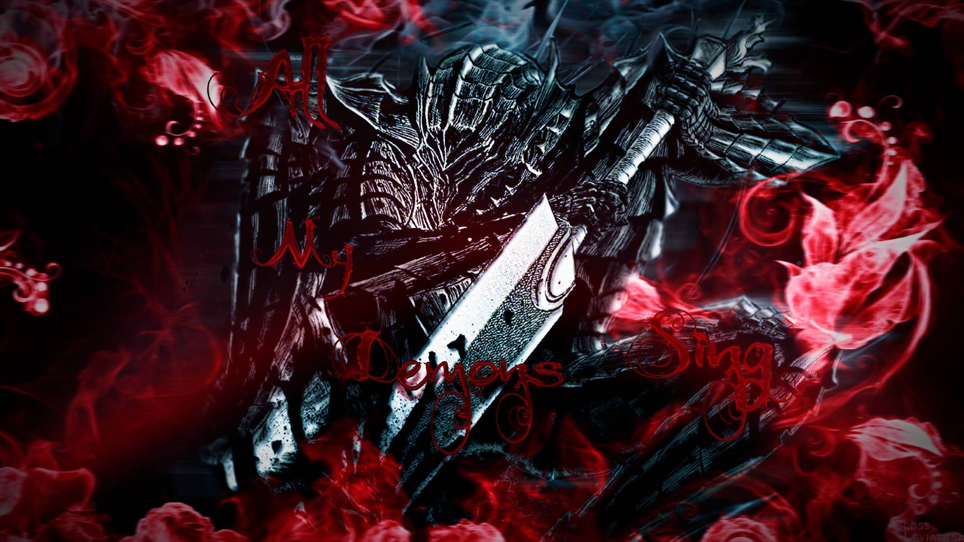 Berserk'in ana karakteri Guts, savaşa hazır. Duvar Kağıdı