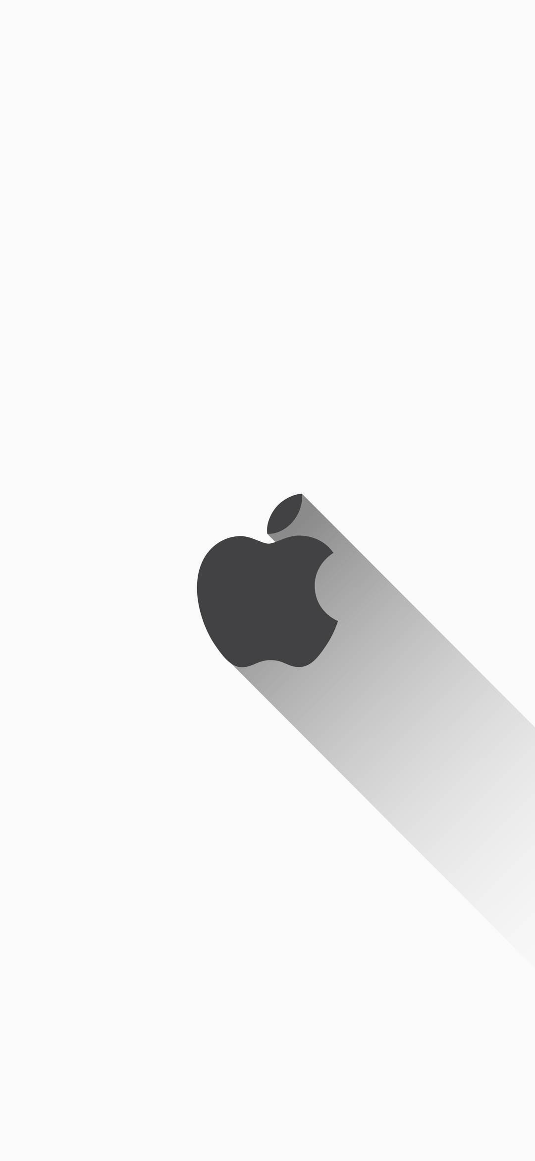 Beyaz Apple Logolu iPhone Duvar Kağıdı