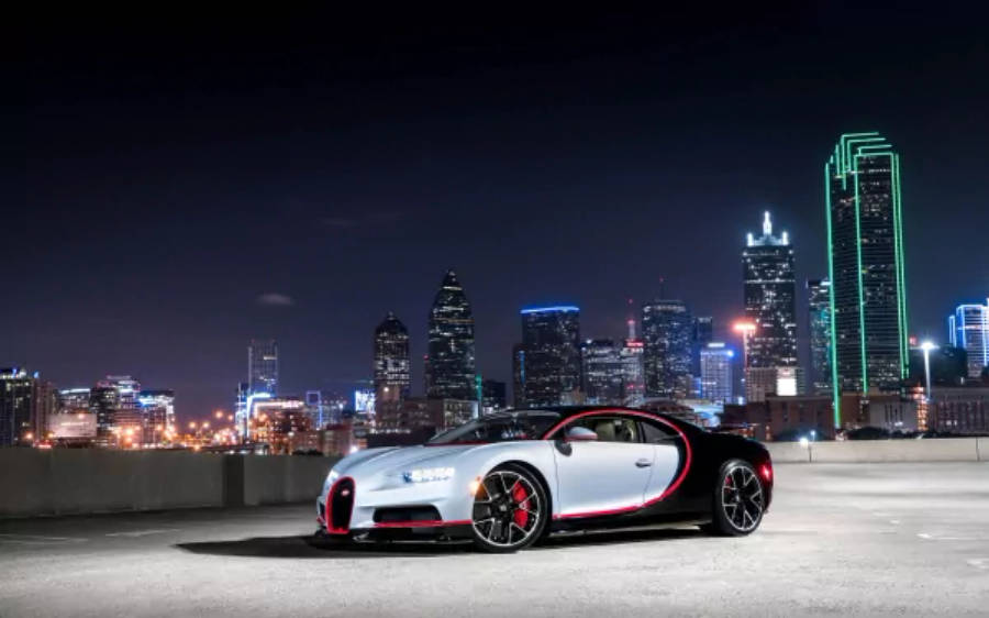 Beyaz Bugatti Chiron 4K Duvar Kağıdı