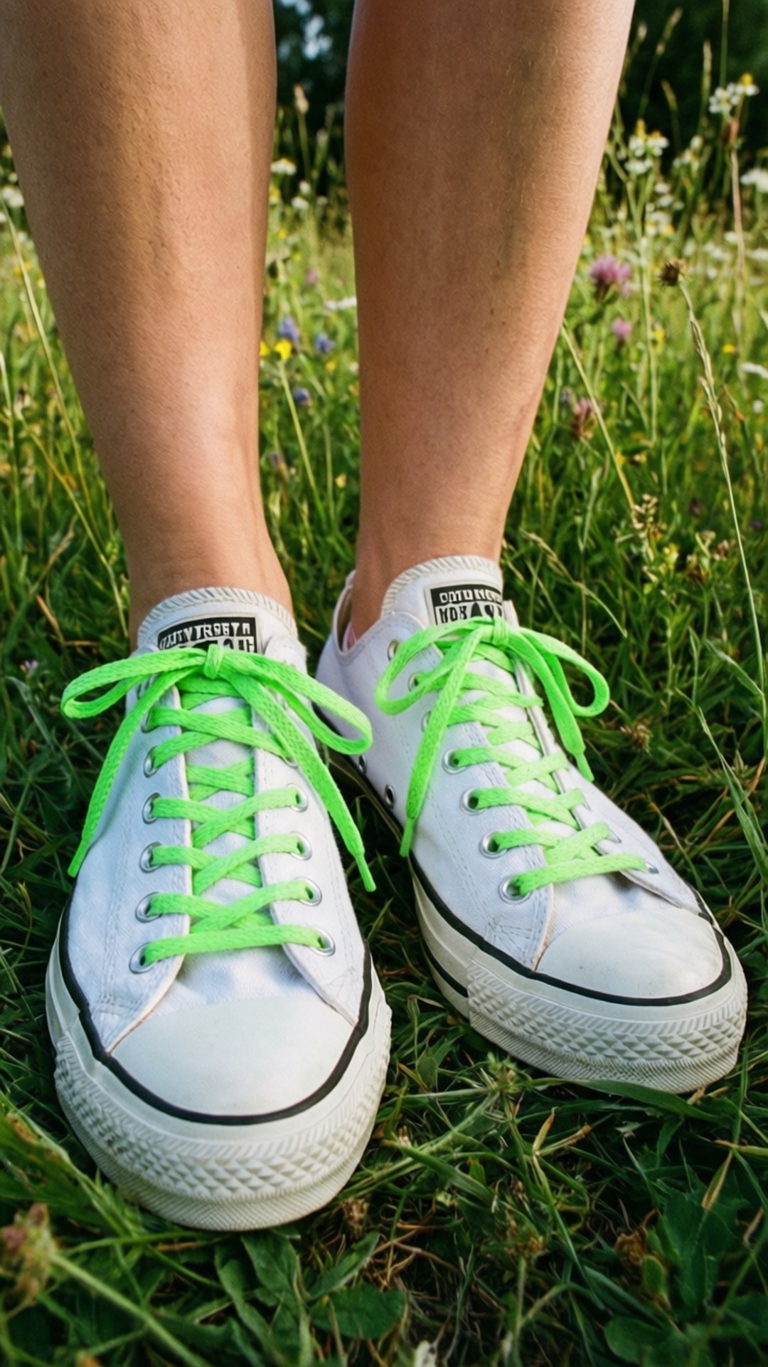 Beyaz Converse Spor Ayakkabılar Duvar Kağıdı