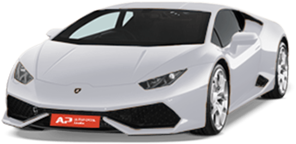 Beyaz Lamborghini Huracan Evo Profil Görünümü Duvar Kağıdı