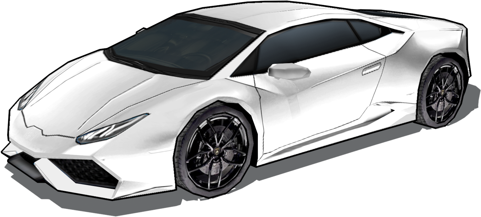 Beyaz Lamborghini Huracan Yan Görünüm Duvar Kağıdı