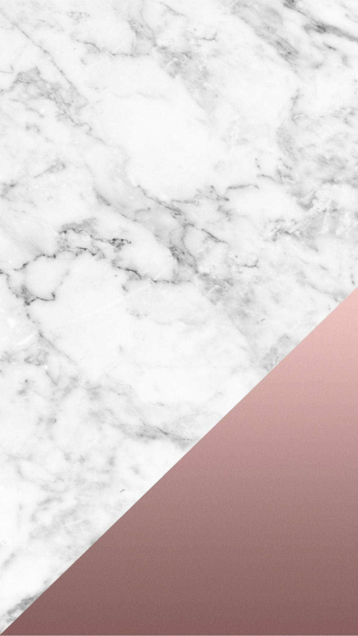 Beyaz Mermer Rose Gold Geçişli Duvar Kağıdı