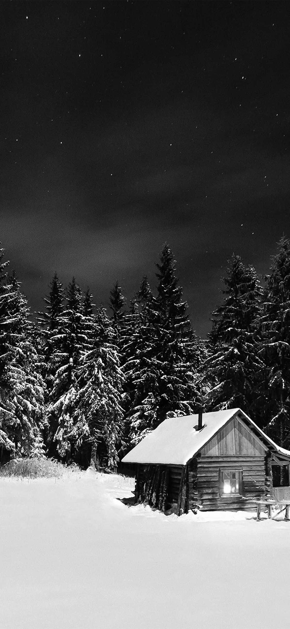 Beyaz Noel Ahırı iPhone Duvar Kağıdı
