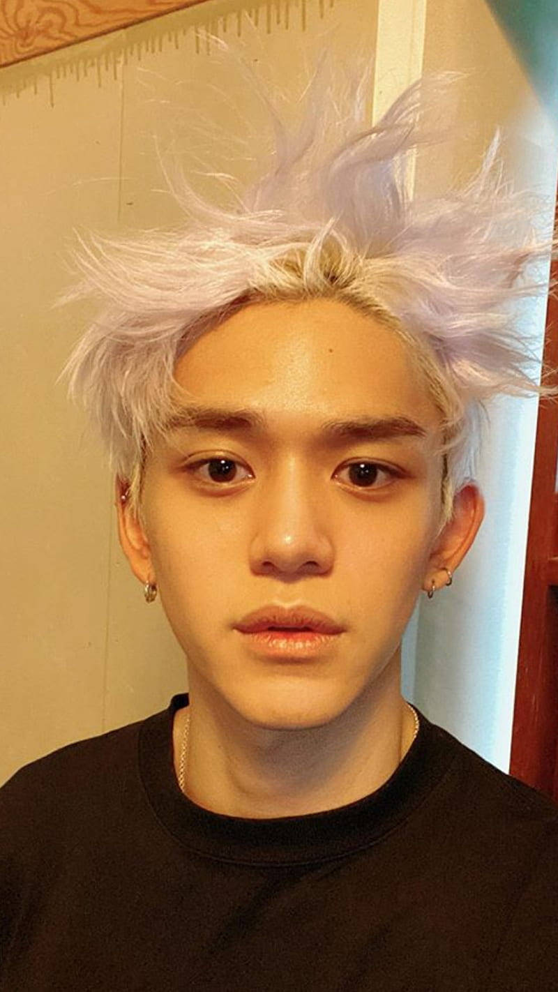 Beyaz Saçlı Nct Lucas Duvar Kağıdı