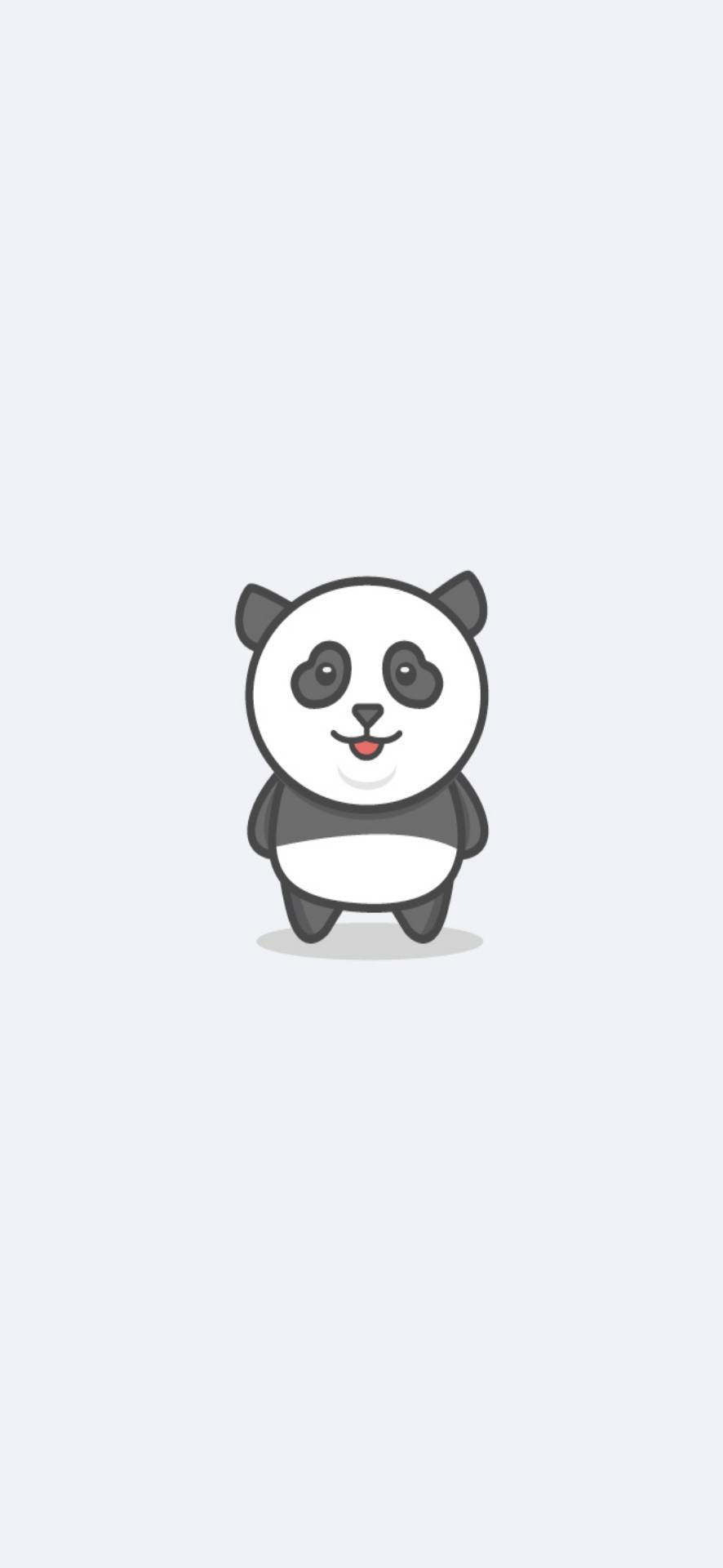 Beyaz Sevimli Panda iPhone Duvar Kağıdı