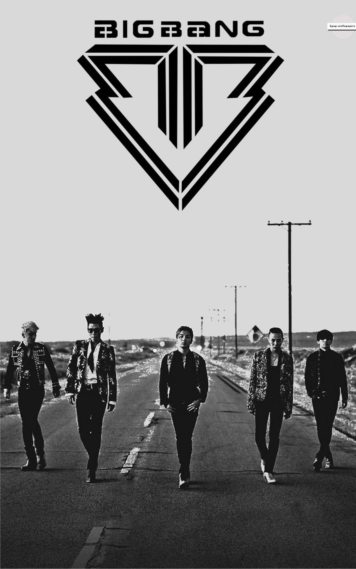 Bigbang Siyah Beyaz Poster Duvar Kağıdı