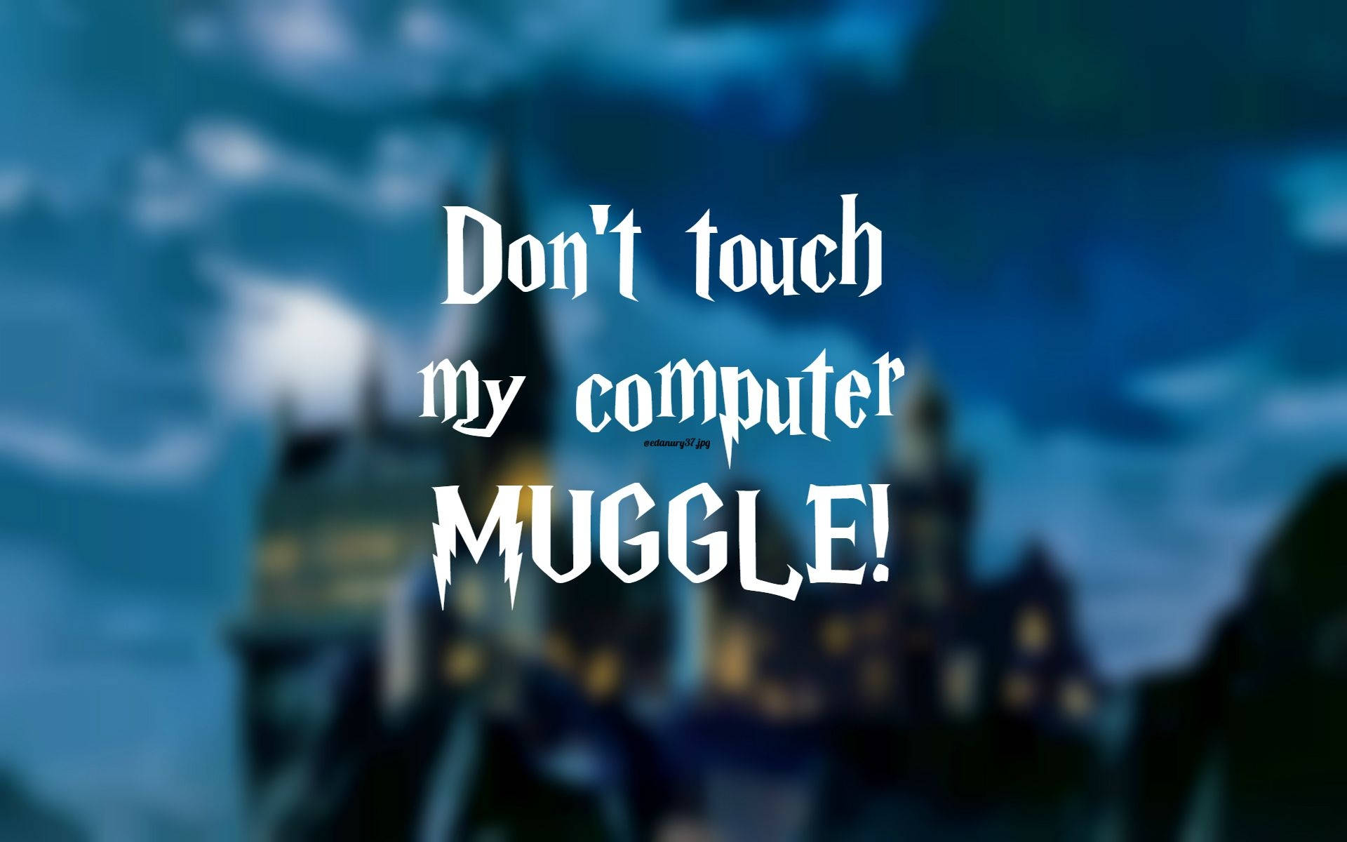 Bilgisayarıma Dokunma Harry Potter Duvar Kağıdı