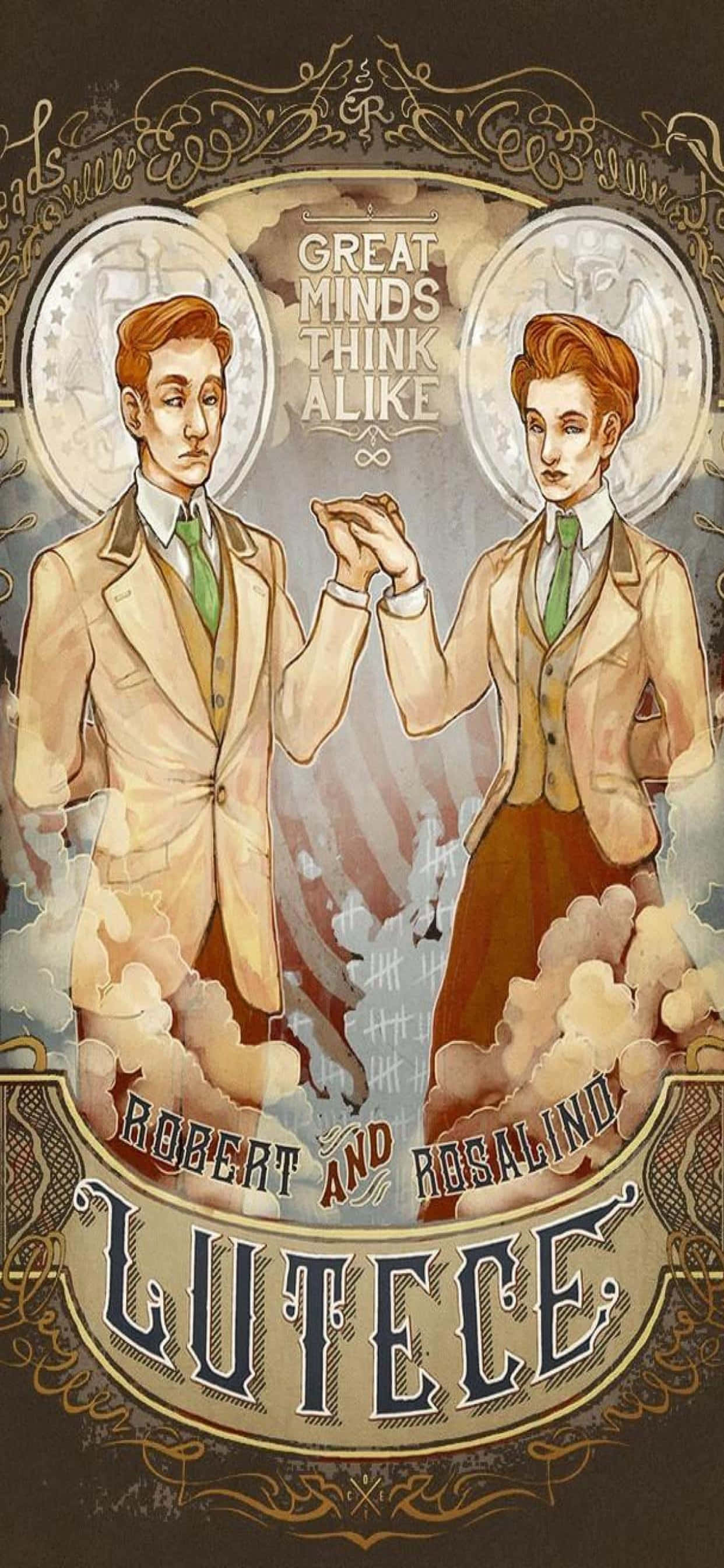 Bioshock Infinite evreninin sırlarını bir iPhone Xs Max ile keşfedin Duvar Kağıdı