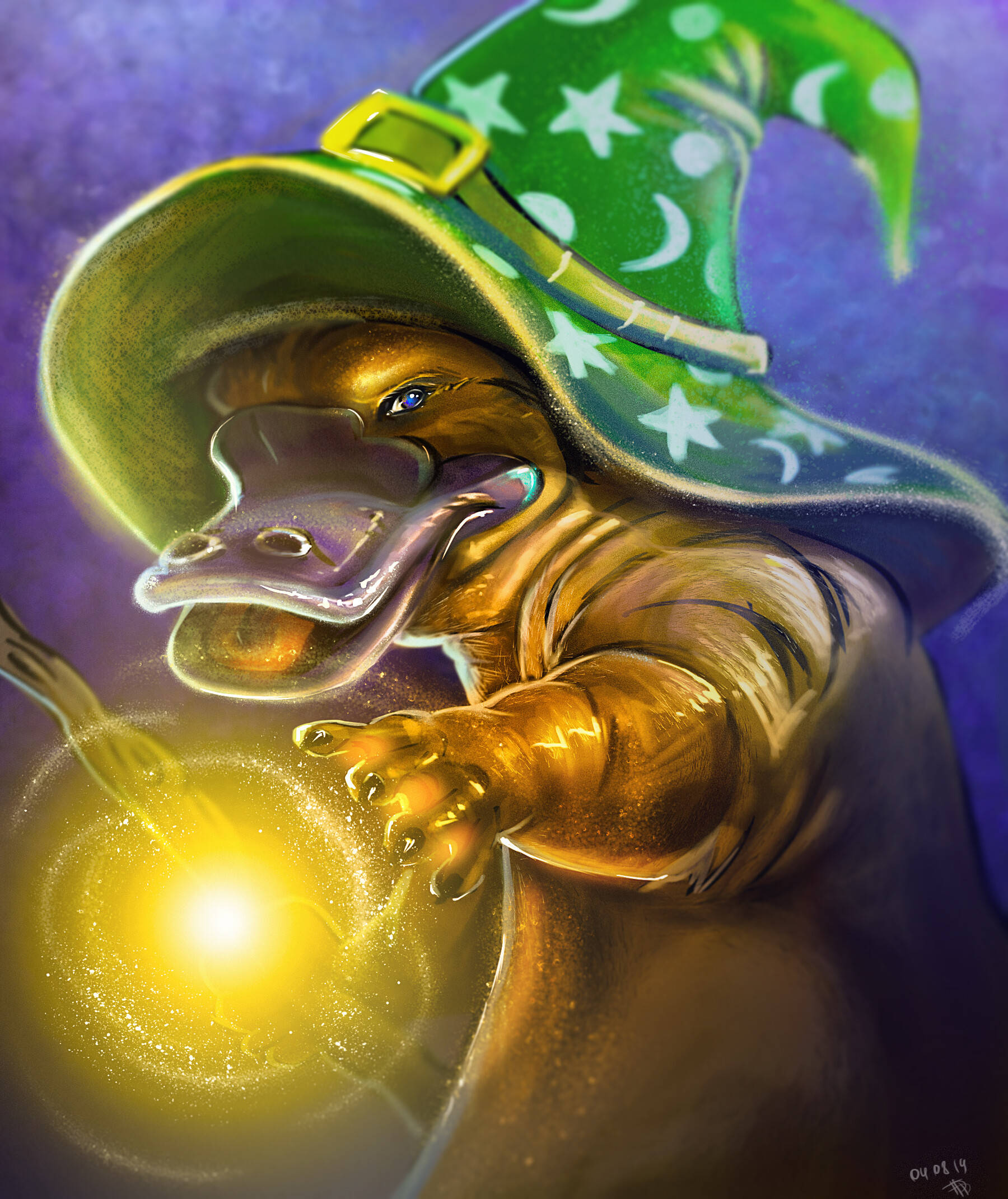 Bir Büyücü ve Platypusu Duvar Kağıdı
