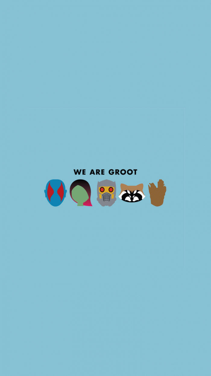 Biz Groot'uz Marvel Estetiği Duvar Kağıdı