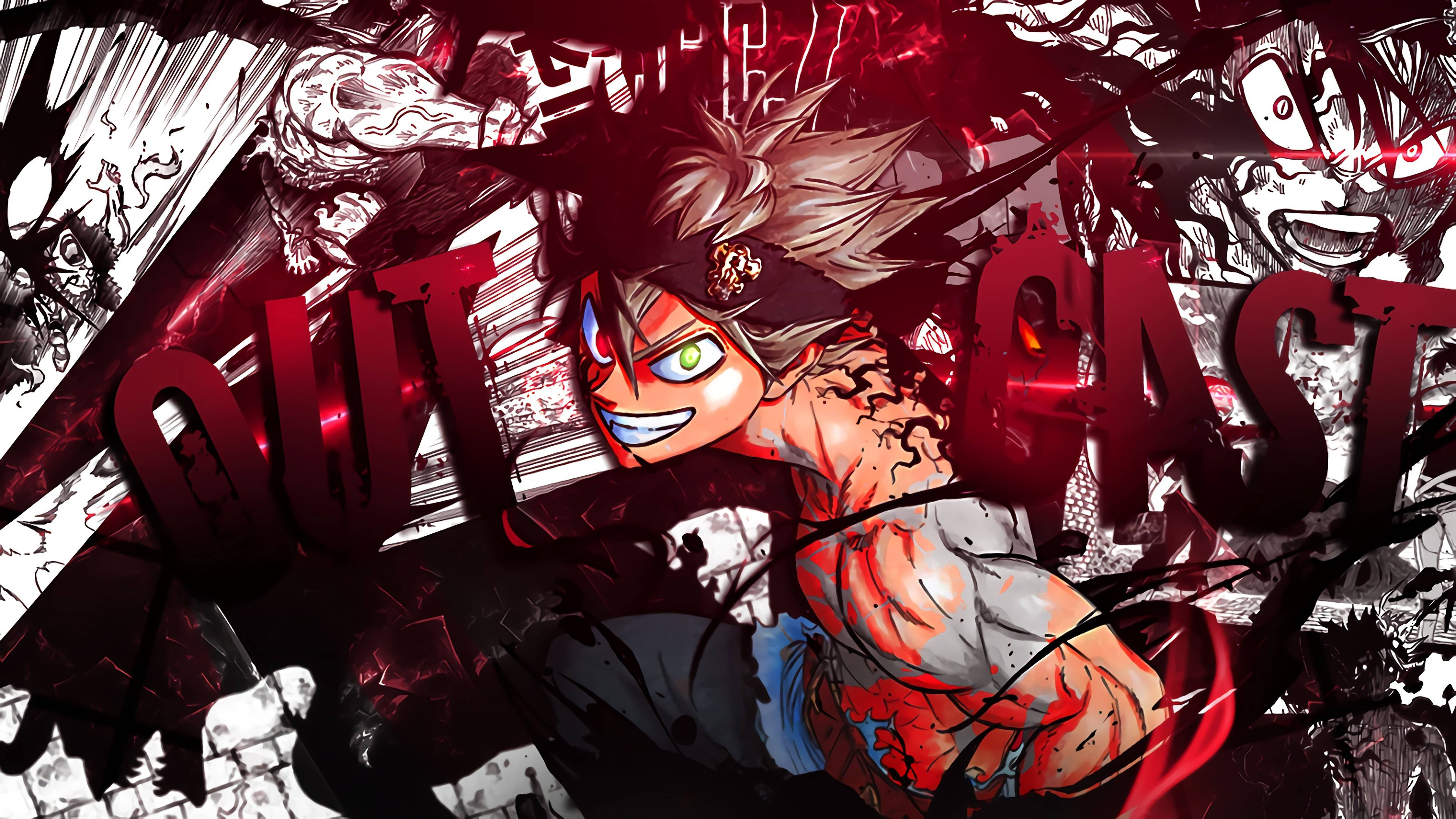 Black Clover 4K Asta Dışlanmış Duvar Kağıdı
