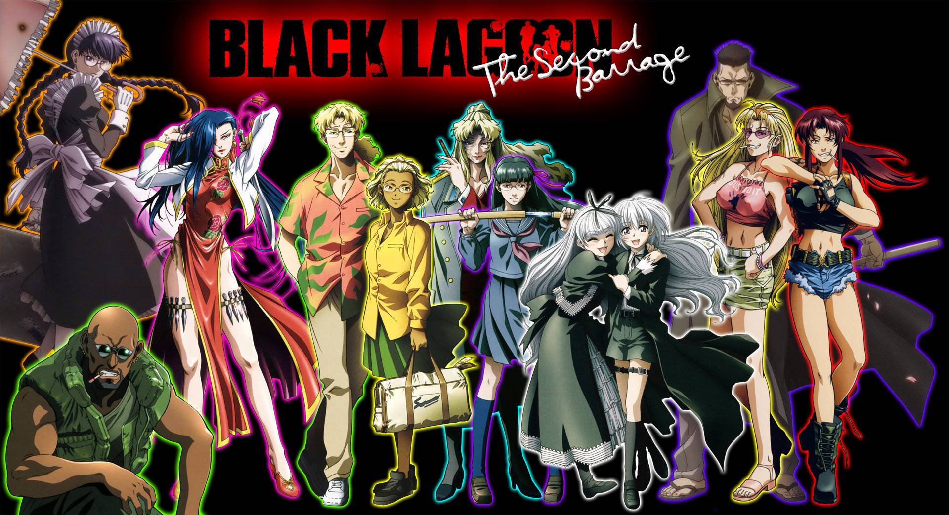 Black Lagoon Second Barrage Posteri Duvar Kağıdı
