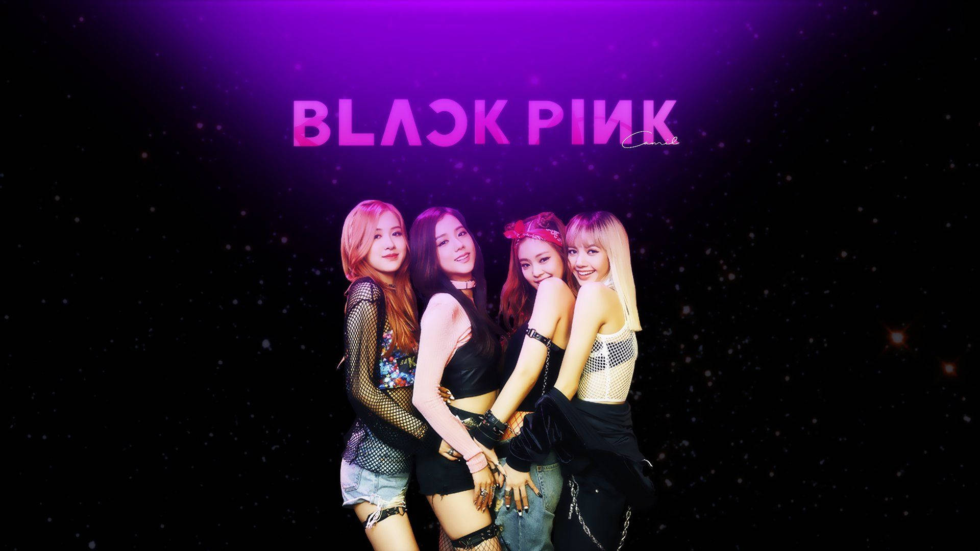 Blackpink - BLACKPINK'in Galaksi Teması Duvar Kağıdı