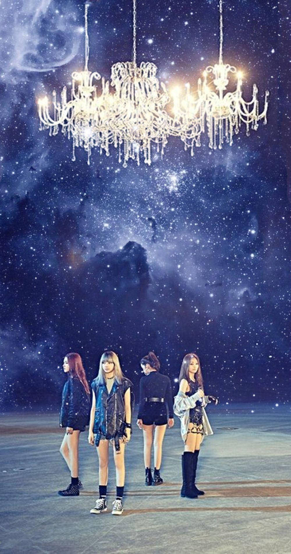 Blackpink'in Whistle'ı ve Avizesi Galakside Parlıyor Duvar Kağıdı